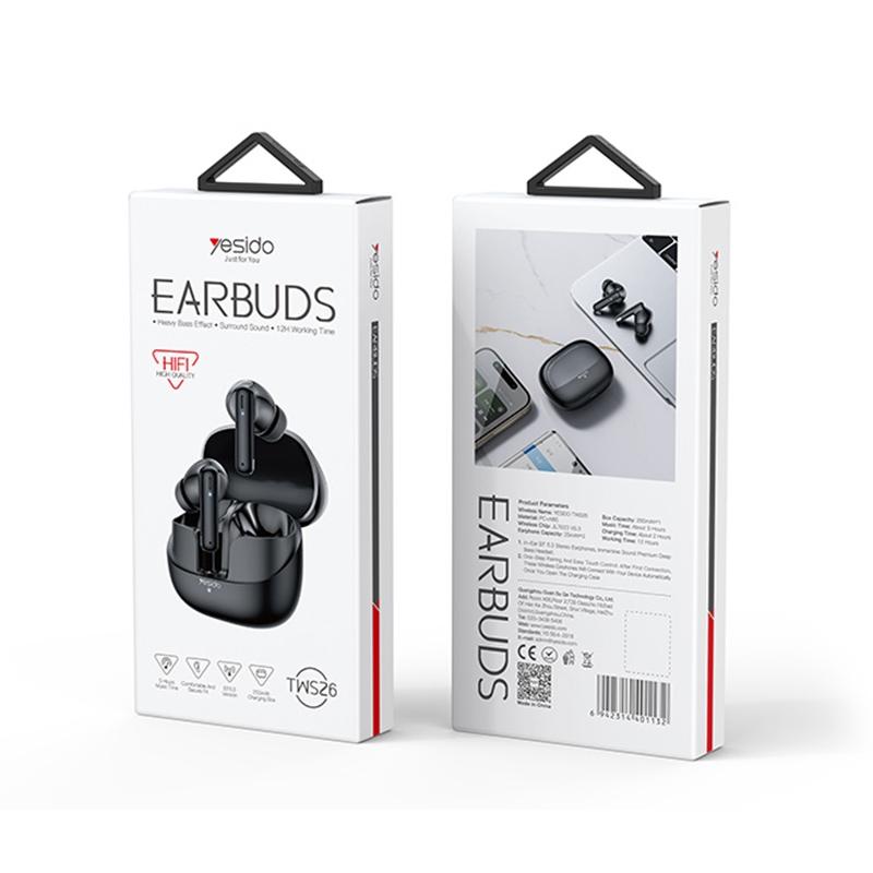 Black Wireless Bluetooth Earphones - Tws26-1915196870049796105