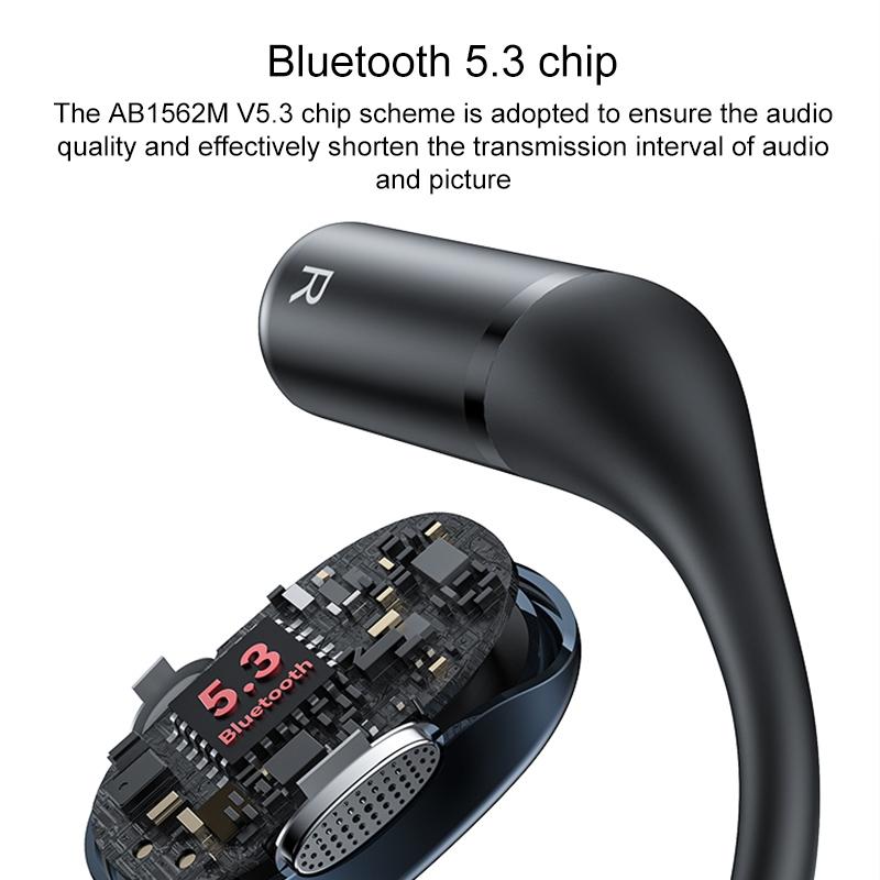 Black Open Wireless Bluetooth Earphones - Ysp18 Ows-1915197137197600770