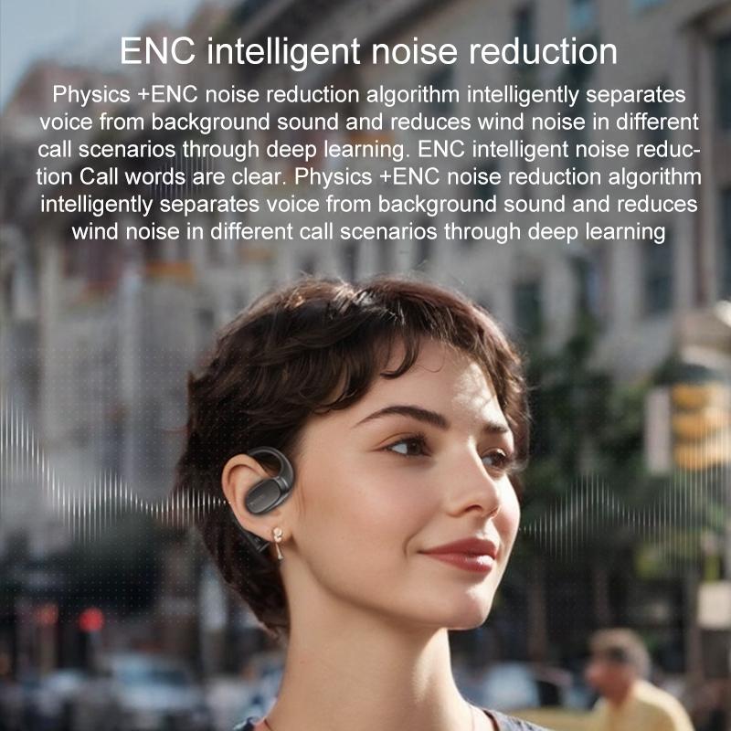 Black Open Wireless Bluetooth Earphones - Ysp18 Ows-1915197137197600774