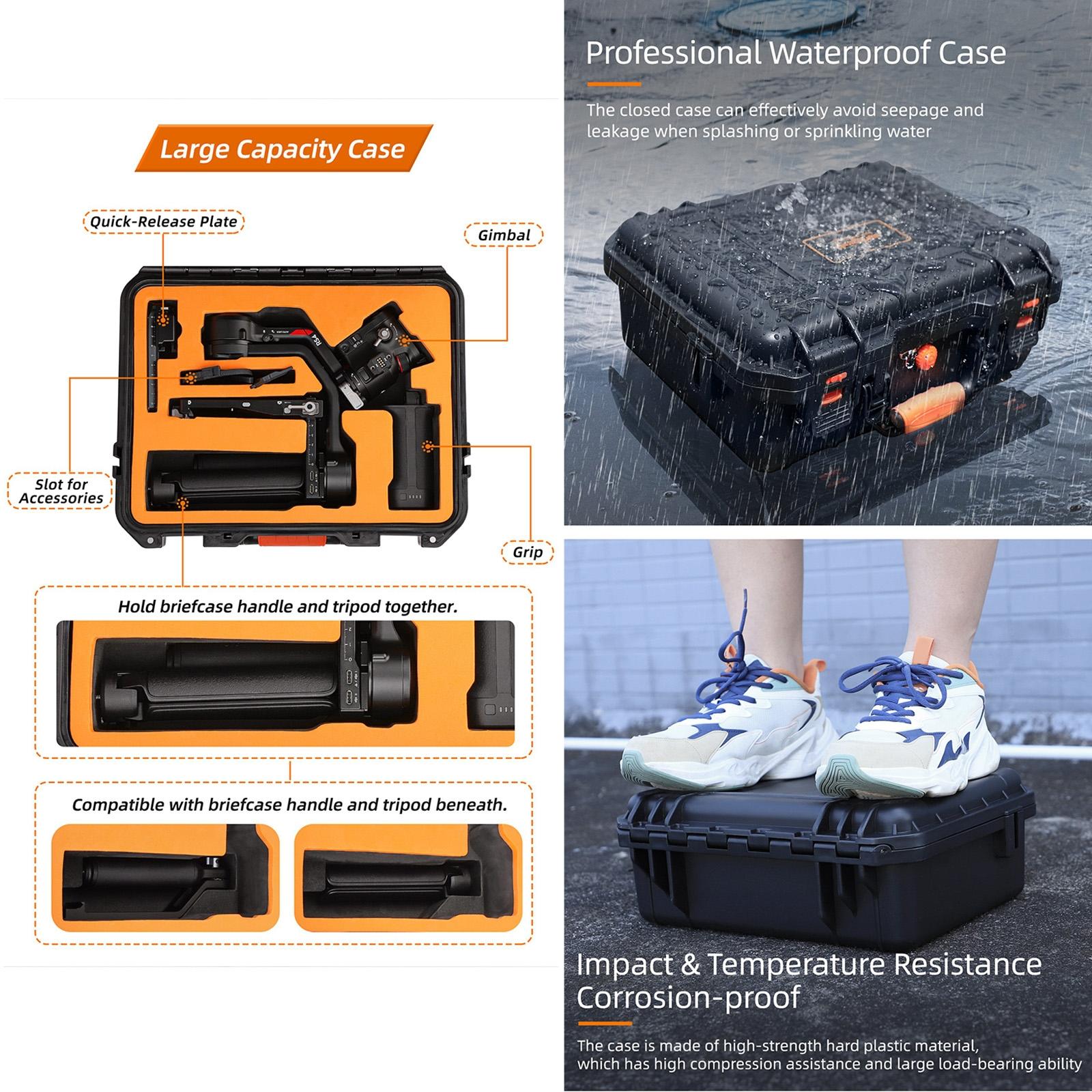 Waterproof Hard Case For Dji Rs 4 - Safety Carrying Box-1964932176759885826