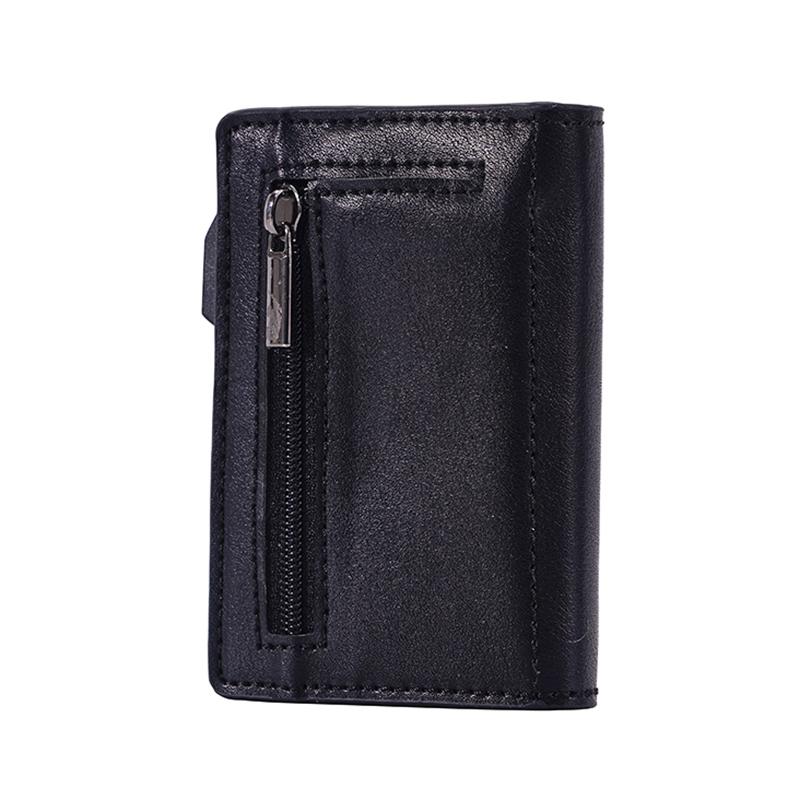 Crazy Horse Rfid Blocking Card Holder - Pu Leather-1915196917340573698