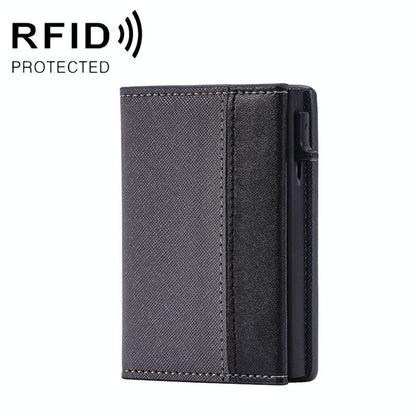 Rfid Blocking Triple Fold Card Holder - Anti-Magnetic-1915196934818238465
