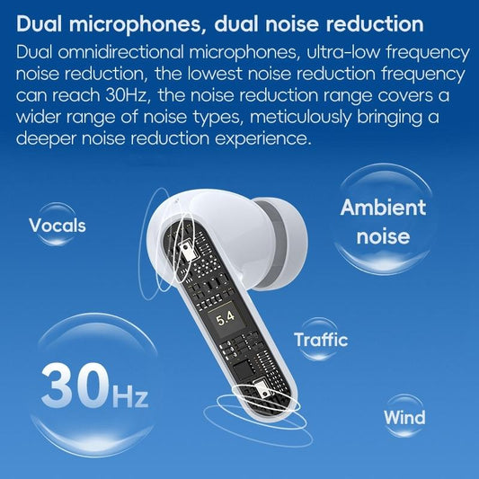 Wireless Active Noise-Cancelling Earbuds - White-1915196819571347457
