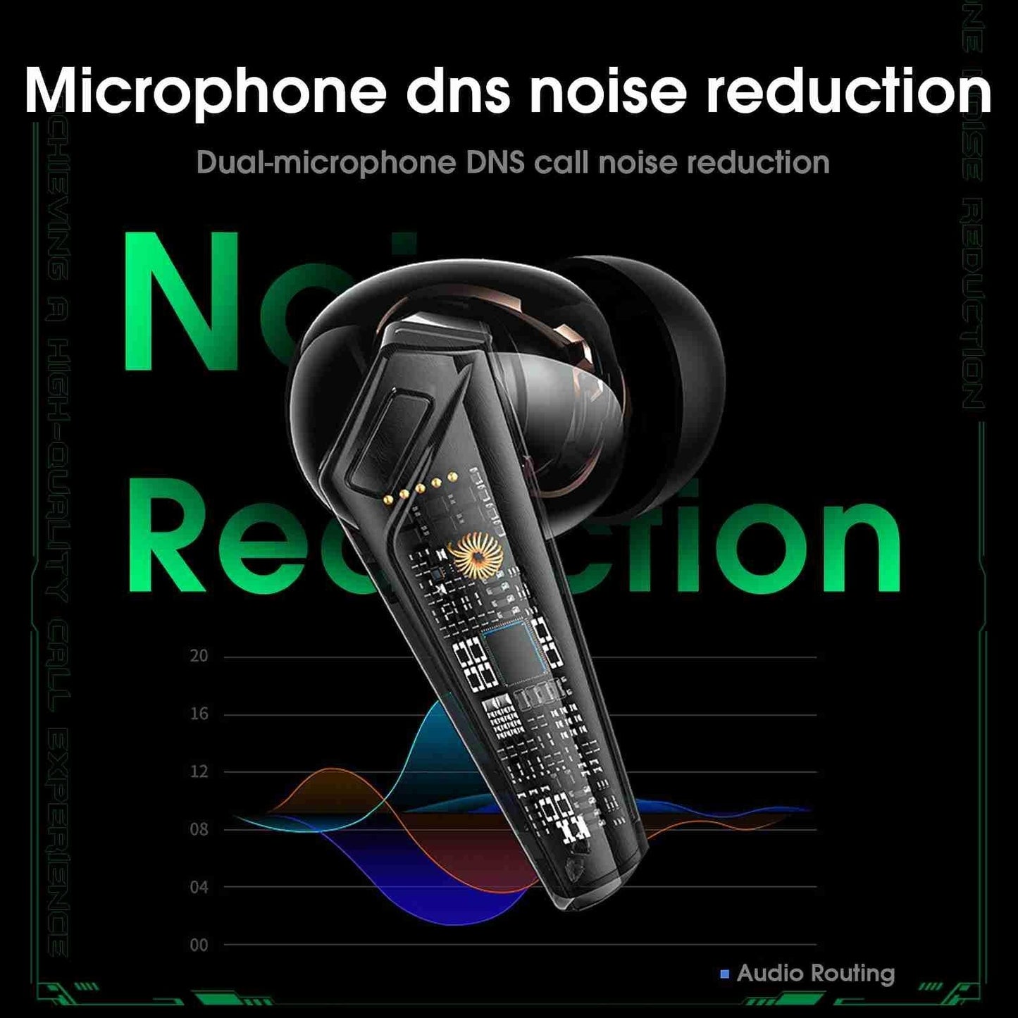 Wireless Bluetooth Earphones With Mic - Black-1915197134509051910