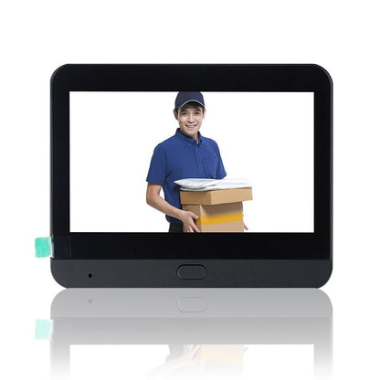 1080P Wifi Smart Cat Eye Video Doorbell - 4.3 Colour Screen - Hidden - Black-1915196938844770305