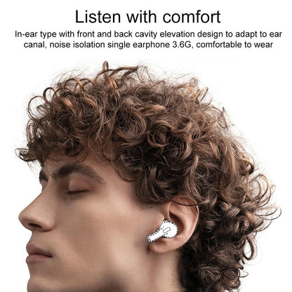 Wireless Bluetooth Earphone With Touch Screen & Noise Reduction - White-1915196825372069893