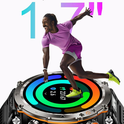 Waterproof Smart Watch With Flashlight Banknote Detector And Compass - Steel Band-1915196951805169669