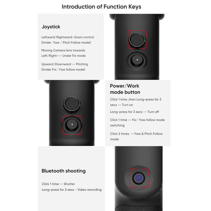 Capture1 Outdoor Video Gimbal Stabilizer - Black-1964932188931756041