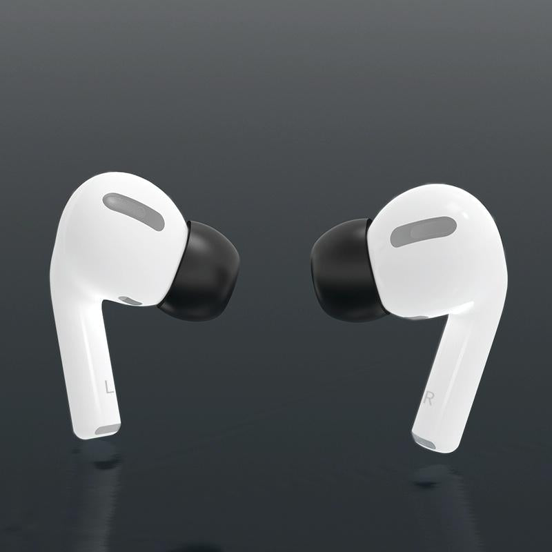 6 Pairs Wireless Earphone Earplugs For Airpods Pro With Storage Box - White-1915196916484935684