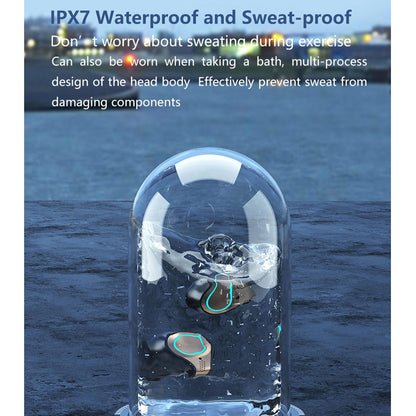 Waterproof Wireless Bluetooth 5.0 Earphones With Charging Box And Led Display-1915197074165600262