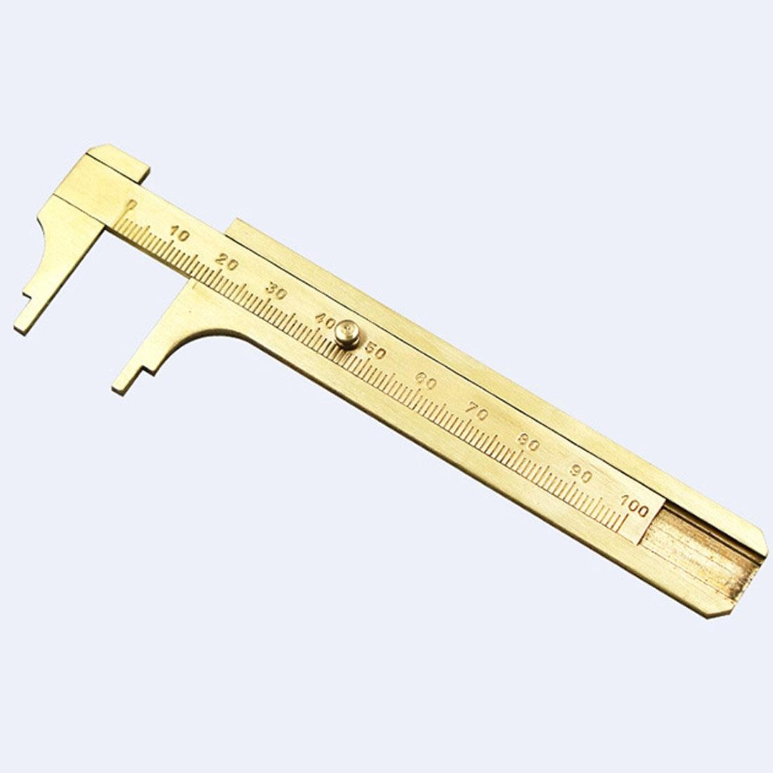 Mini Brass Sliding 100Mm Vernier Caliper For Jewelry Measurement-1915197934371213313