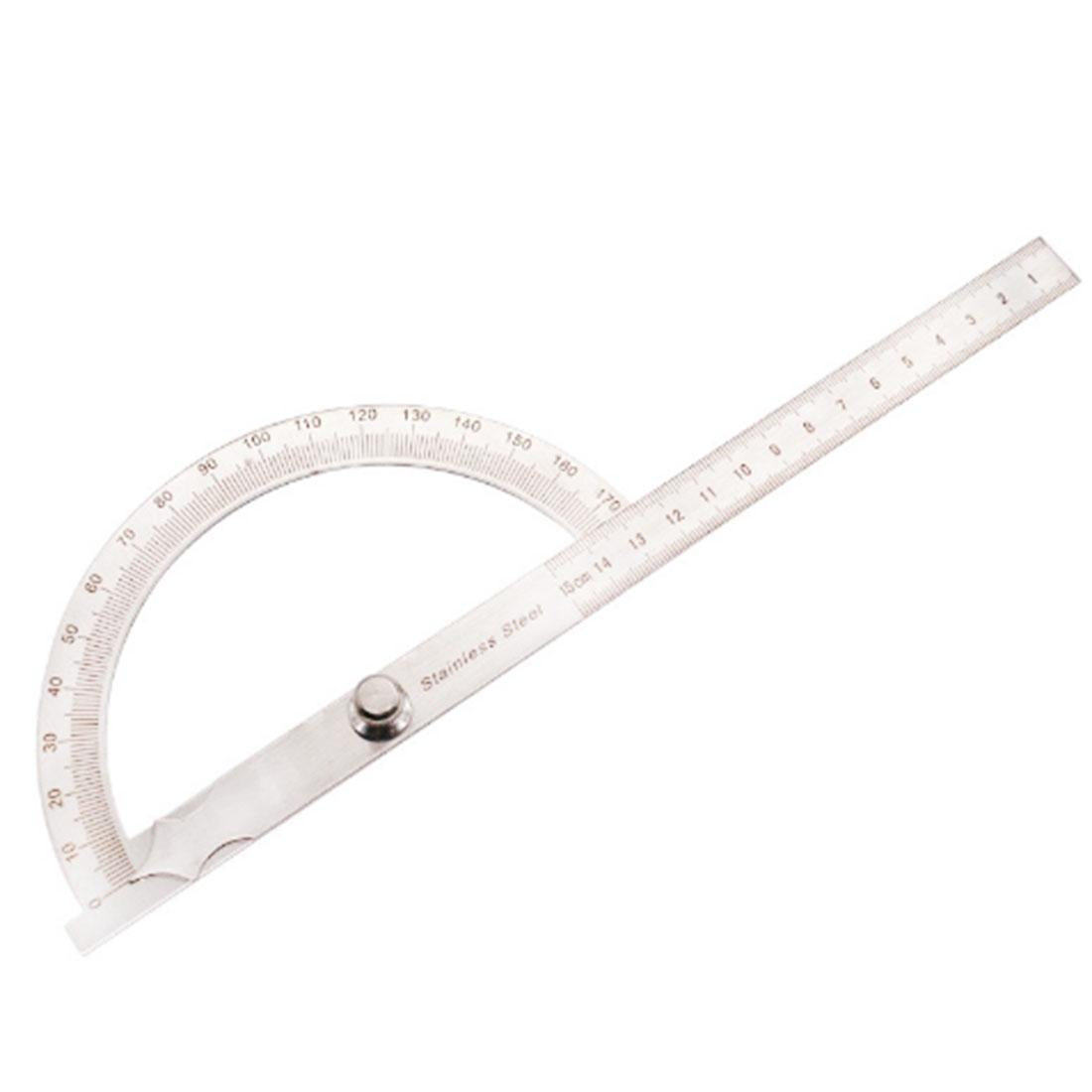 Stainless Steel Protractor With 0-150Mm Arm For 0-180 Degree Angles-1915198009197596672