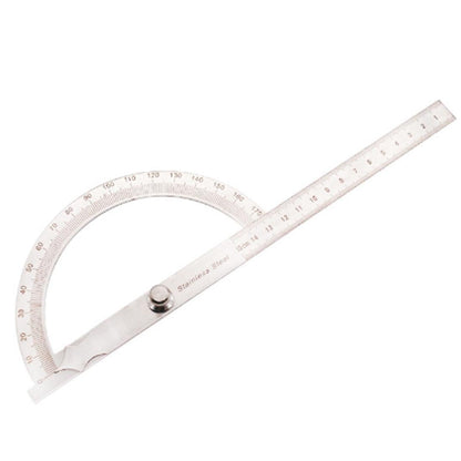 Stainless Steel Protractor With 0-150Mm Arm For 0-180 Degree Angles-1915198009197596672