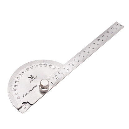 Stainless Steel Protractor With 0-145Mm Arm And 0-180 Degree Angle Measurement-1915197874174562309