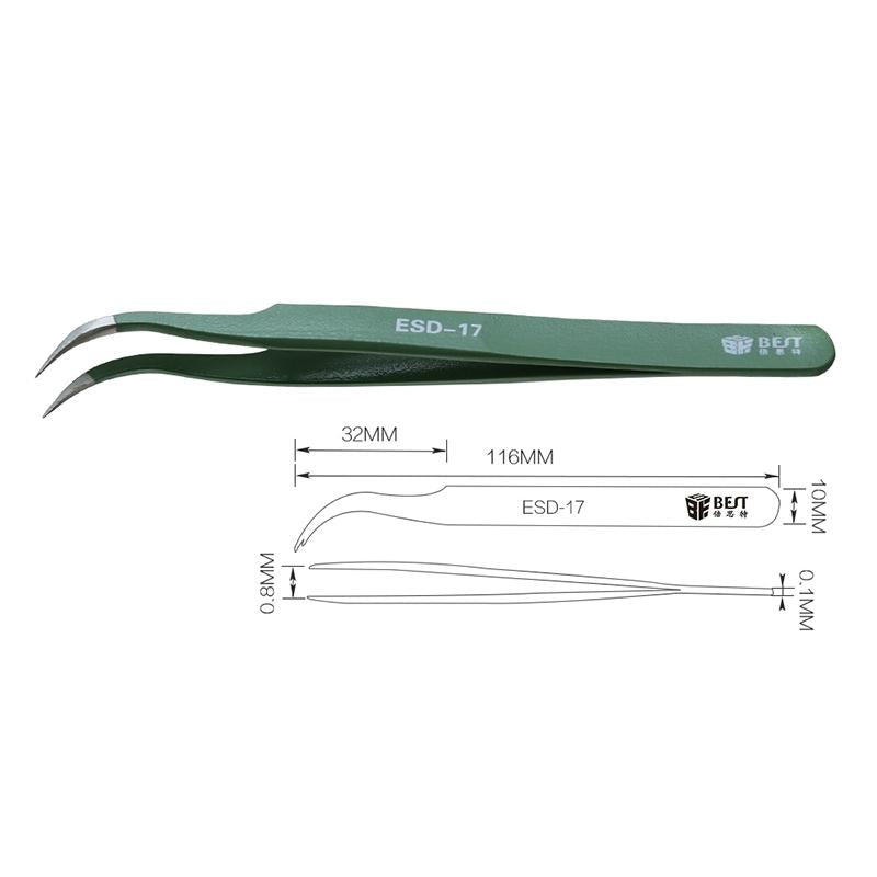 Anti-Static Stainless Steel Tweezers - Precision Esd-1915197068964663299