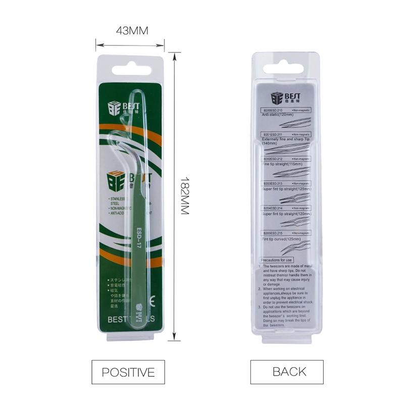 Anti-Static Stainless Steel Tweezers - Precision Esd-1915197068964663301