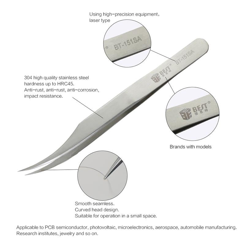 Premium Stainless Steel Tweezers - Best For Precision-1915197382308532229