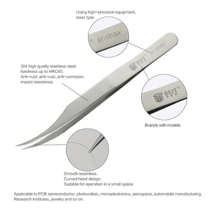 Premium Stainless Steel Tweezers - Best For Precision-1915197382308532229