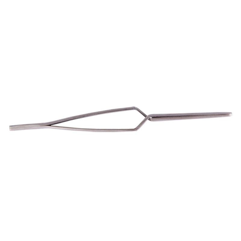 Stainless Steel Self-Closing Lab Tweezers - Straight-1915197576609665026
