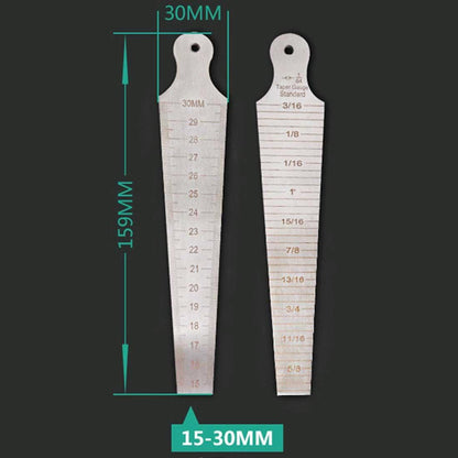 Stainless Steel Taper Gauge For Measuring Wedge Gaps 15-30Mm-1915197080683548674