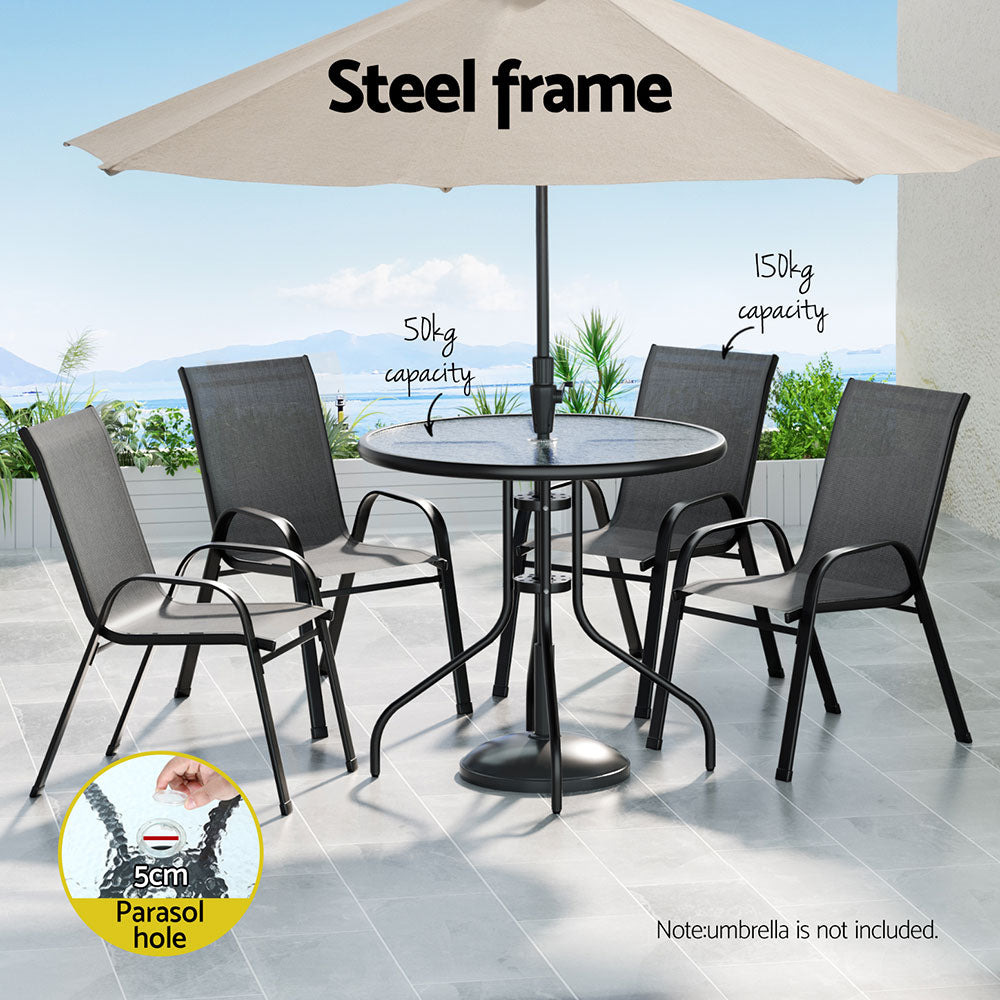 Gardeon Outdoor Dining Set Table and Chairs Patio Garden Furniture Bistro Set