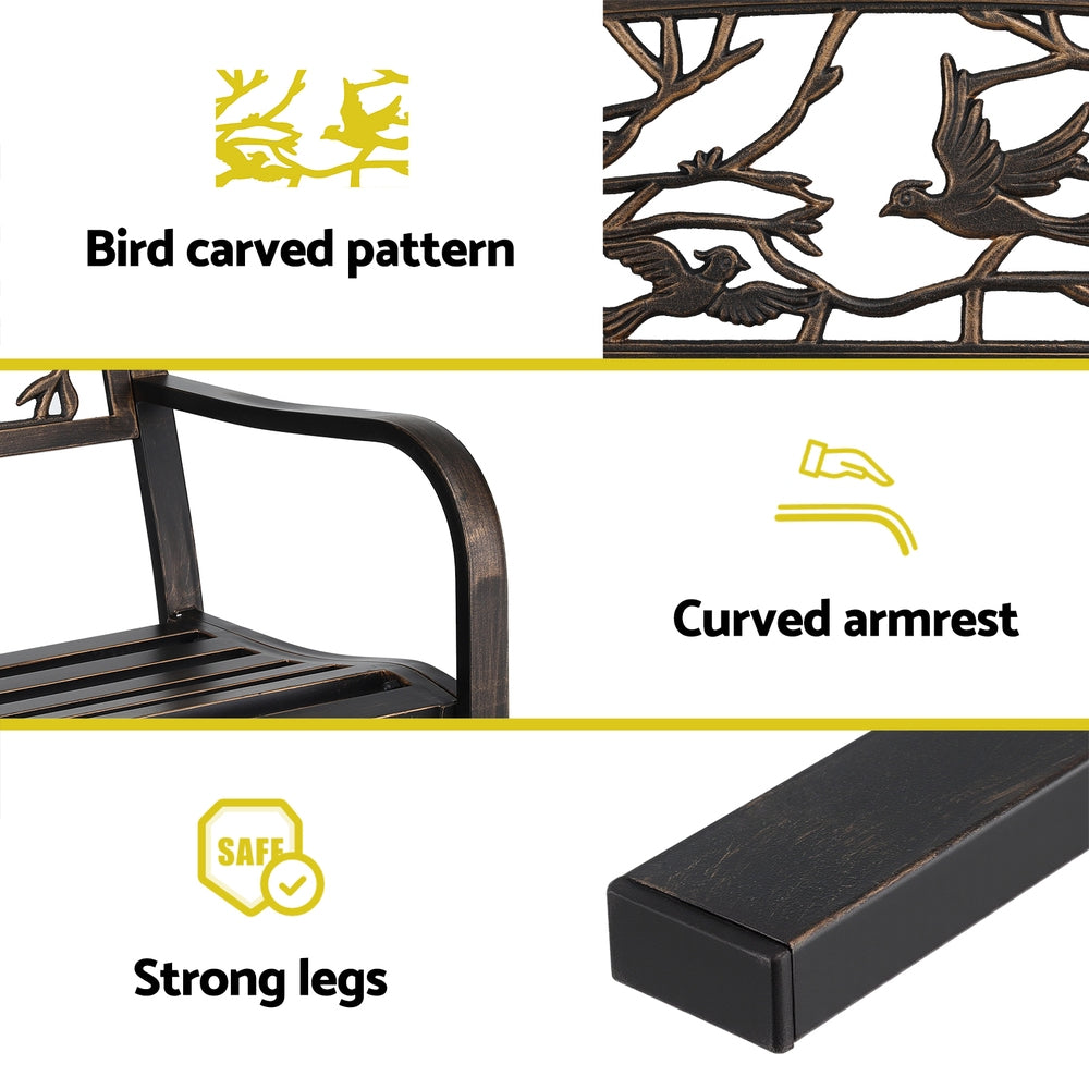 Gardeon Bronze Outdoor Bench – Vintage Charm Meets Lasting Strength