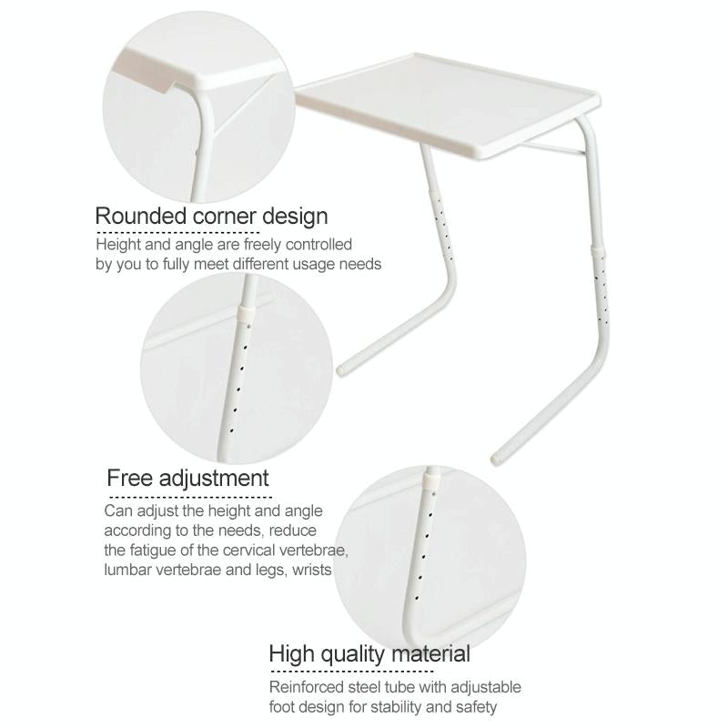 Foldable Laptop Table With Steel Tube Bracket And Plastic Pad-1915196638515826692