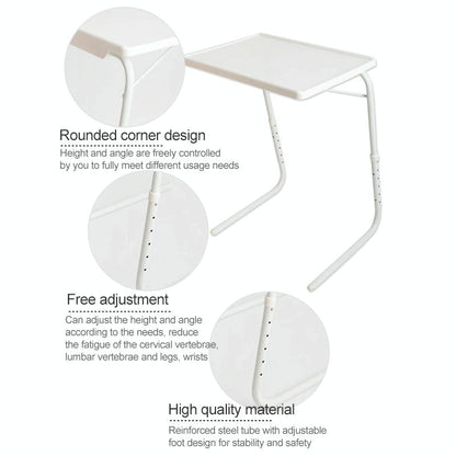 Foldable Laptop Table With Steel Tube Bracket And Plastic Pad-1915196638515826692