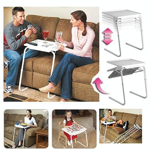 Portable Multi-Purpose Laptop Table - Foldable & Adjustable-1964932224327487490