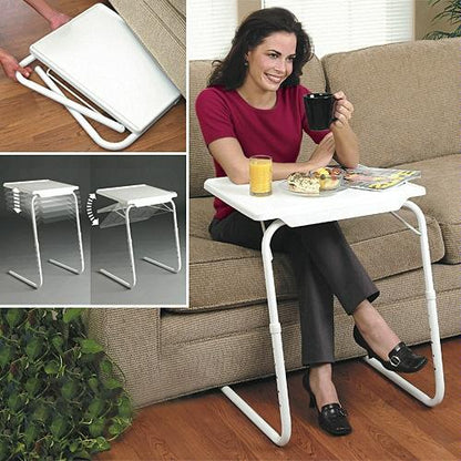 Portable Multi-Purpose Laptop Table - Foldable & Adjustable-1964932224327487491