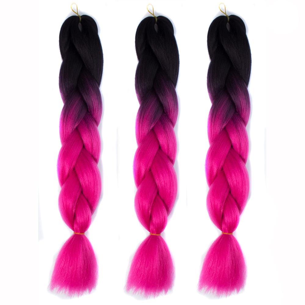 60Cm Gradient Braid Wig - Long Length-1915197708528914433
