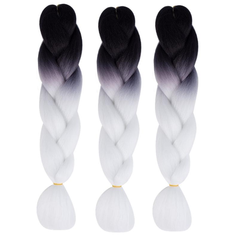 60Cm Gradient Braid Wig - Long Length-1915197708528914434