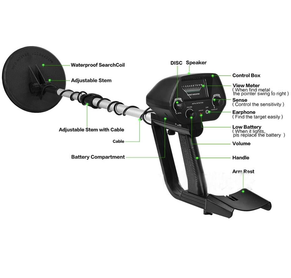Underground Metal Detector - Detects Up To 30Cm-1915197737889042441