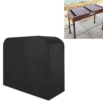Waterproof 210D Oxford Cloth Bbq Grill Cover - Anti-Uv Dust-Proof Foldable - Fits Gas Charcoal Electric - 170X61X117Cm - Black-1915197209830363136
