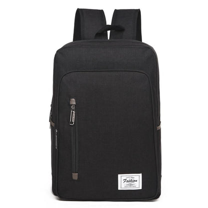 Versatile Oxford Laptop Backpack - Fits 15.6 Macbook Samsung Sony Dell Alienware Chuwi Asus Hp - Black-1915196776575537153