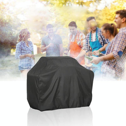 Waterproof Bbq Grill Cover - Anti-Uv Dust-Proof 210D Oxford Cloth - 170X61X117Cm - Black-1915196714554363909
