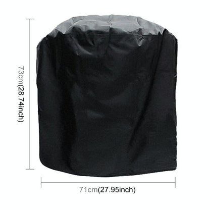 Waterproof Bbq Grill Cover - 210D Oxford Cloth Anti-Uv Dust-Proof 71X73Cm Black-1964932174729842689