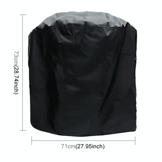 Waterproof Bbq Grill Cover - 210D Oxford Cloth Anti-Uv Dust-Proof 71X73Cm Black-1964932174729842689