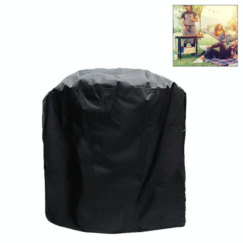 Waterproof Bbq Grill Cover - 210D Oxford Cloth Anti-Uv Dust-Proof 71X73Cm Black-1964932174729842694