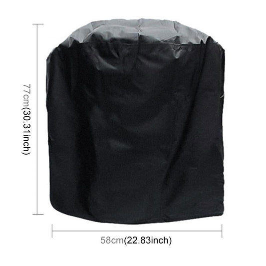 Waterproof Bbq Grill Cover - Anti-Uv Dust-Proof 210D Oxford Cloth - 58X77Cm - Black-1964932175245742081