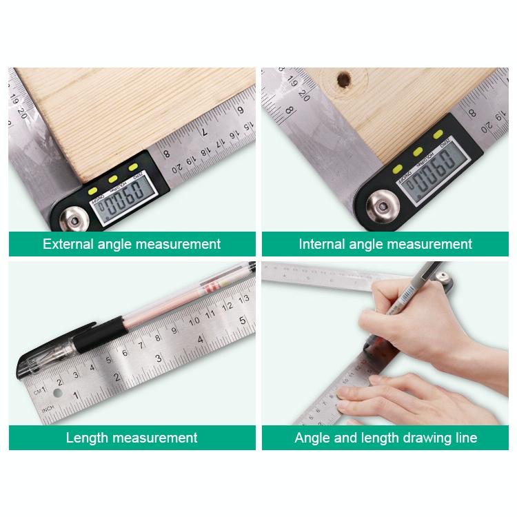 Digital Angle Finder Protractor Ruler - Lcd Display-1915197881225187333