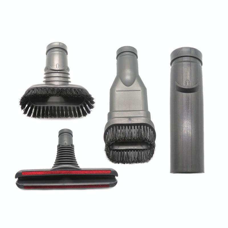 4-In-1 Round Stiff Bed & Connector Brush Kit For Dyson Vacuum-1915197414759862277