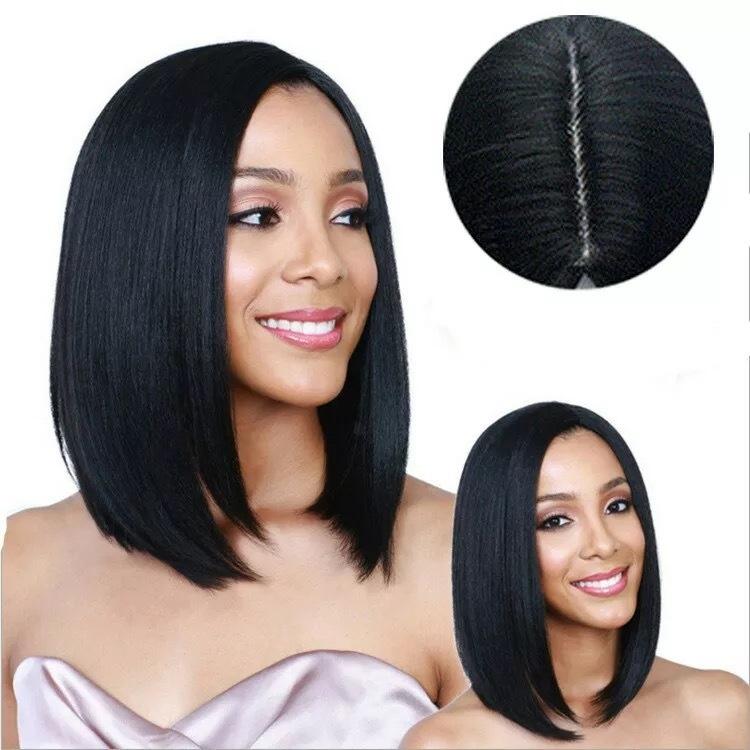 Women Shoulder Length Straight Hair Wig - Fluffy And Natural-1915196733911076867
