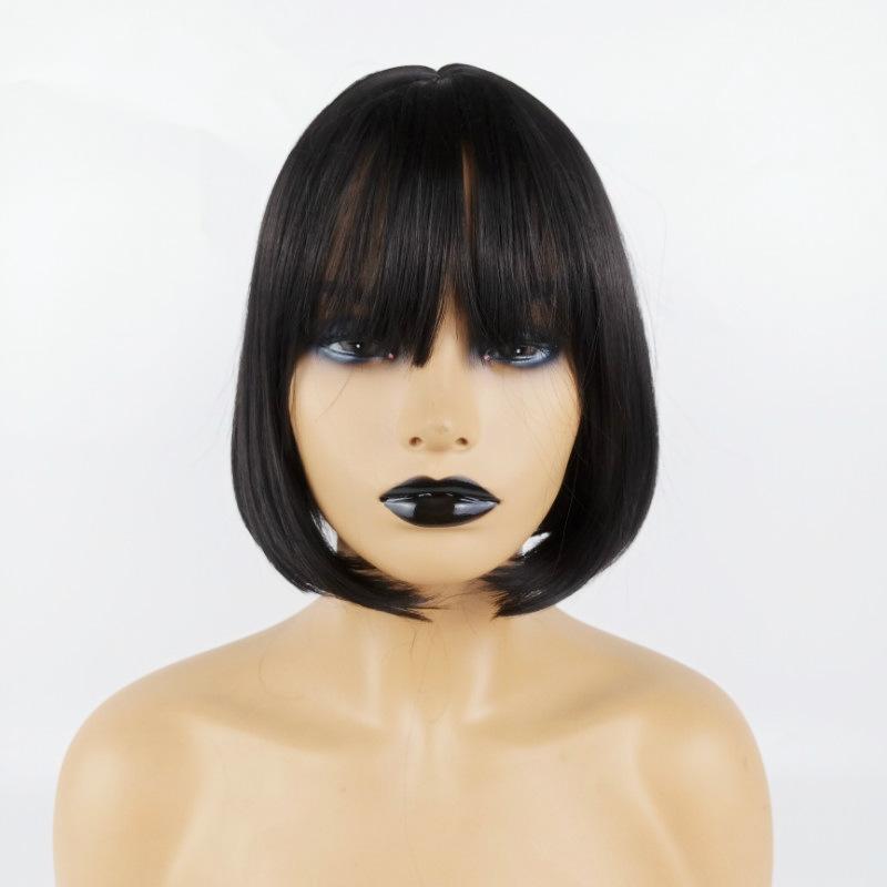 Stylish Short Straight Wig For Women - Chic Design-1915196766505013249