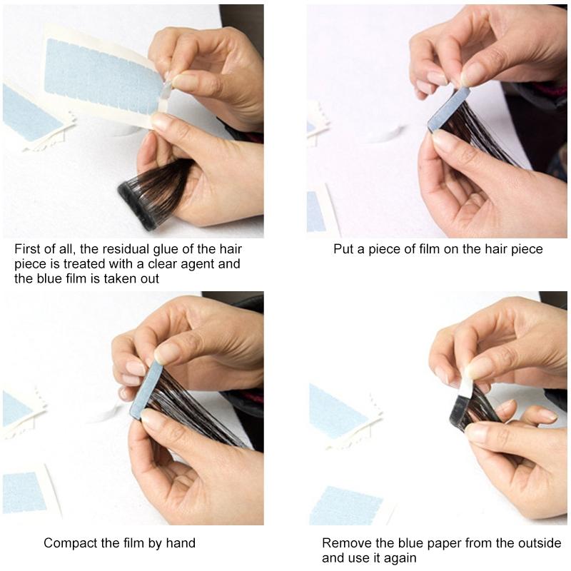 Double Sided Hair Extension Film - 5 Piece Set-1915198228547112963