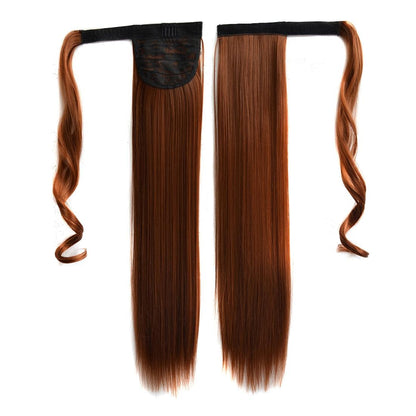 30 Long Straight Hair Wig Ponytail With Invisible Bandage Style-1915197296769896448