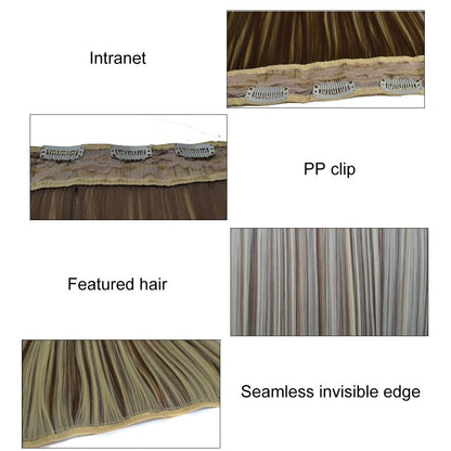 12M88 Long Straight Wig With Five Clips - Natural Look-1915197472544788482