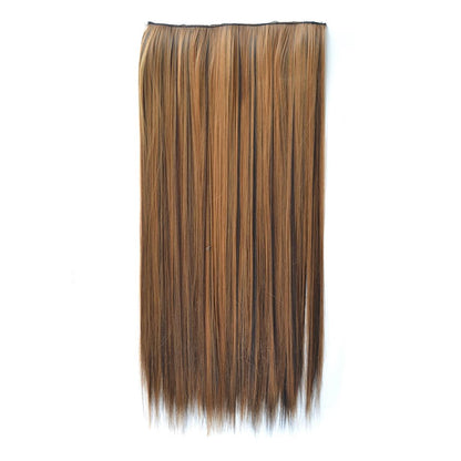 27H4 Long Straight Wig With Five Clips - Natural Look-1915197552291090433