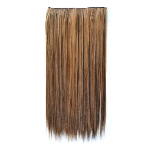 27H4 Long Straight Wig With Five Clips - Natural Look-1915197552291090433