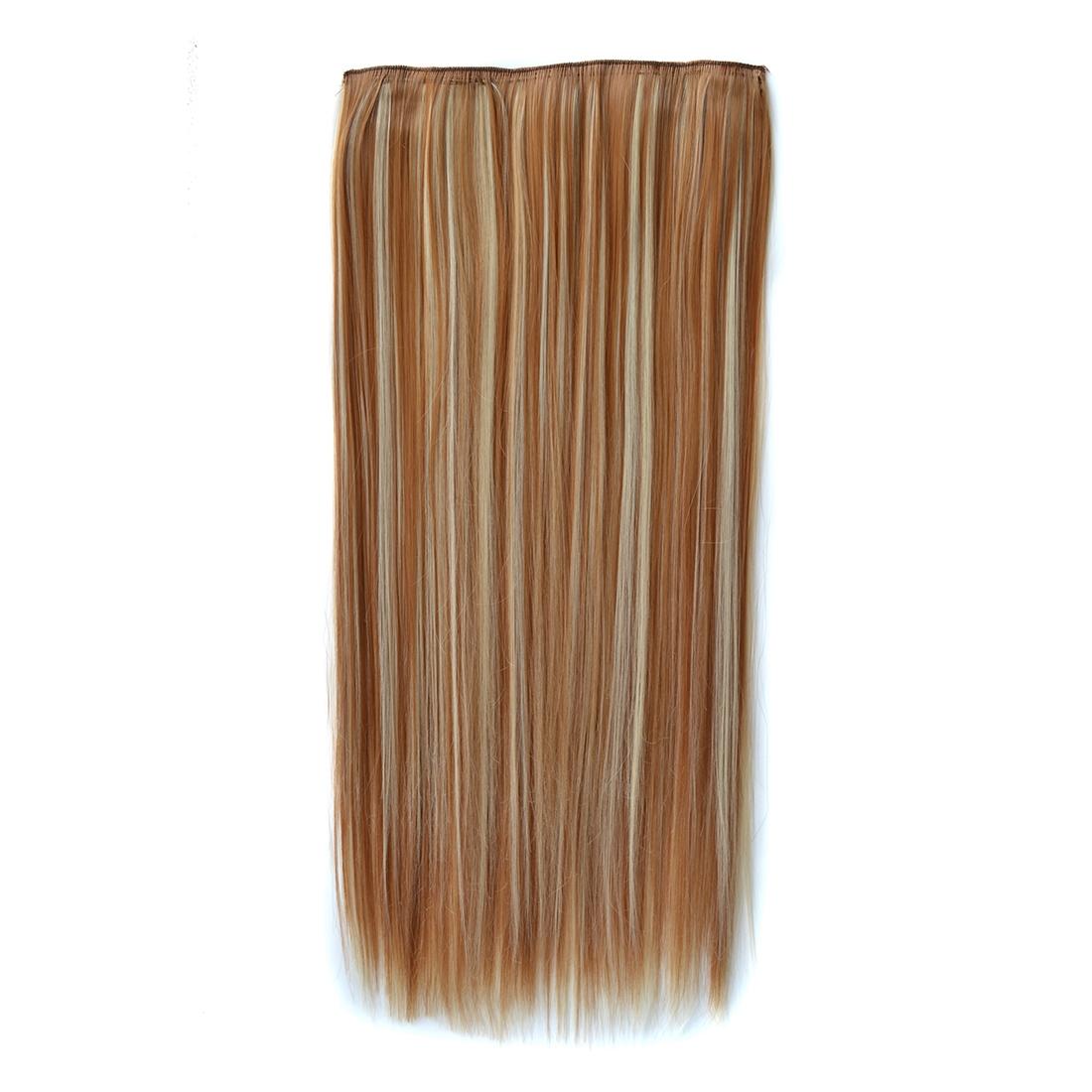27H613 Long Straight 5 Clip-In Wig - Sleek & Versatile-1915197676241162240